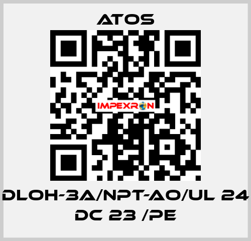 DLOH-3A/NPT-AO/UL 24 DC 23 /PE Atos