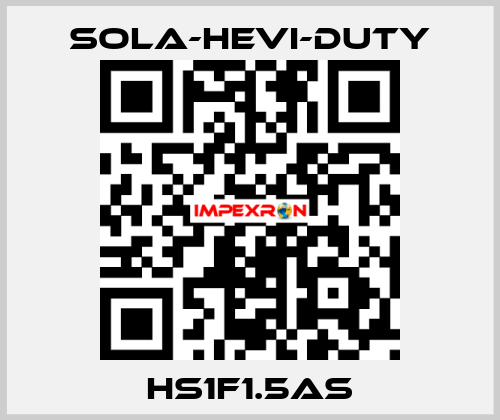  HS1F1.5AS Sola-Hevi-Duty