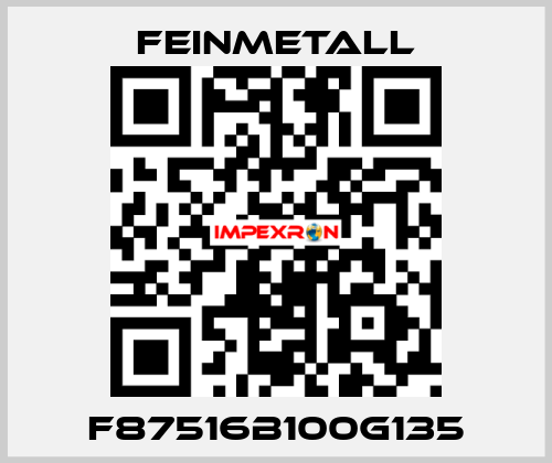 F87516B100G135 FEINMETALL