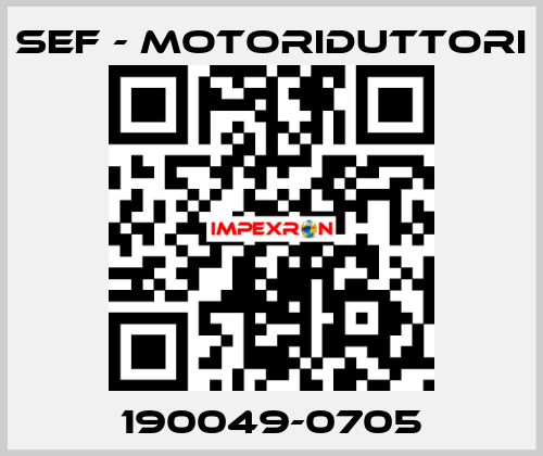 190049-0705 SEF - MOTORIDUTTORI