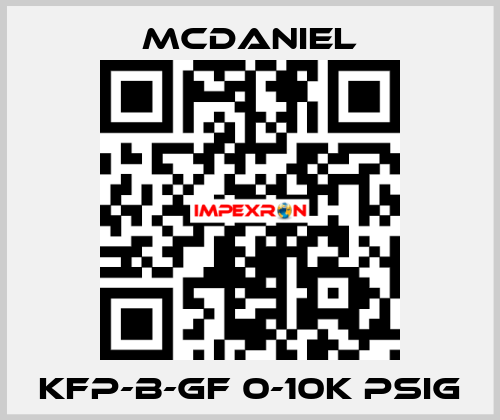 KFP-B-GF 0-10K PSIg McDANIEL