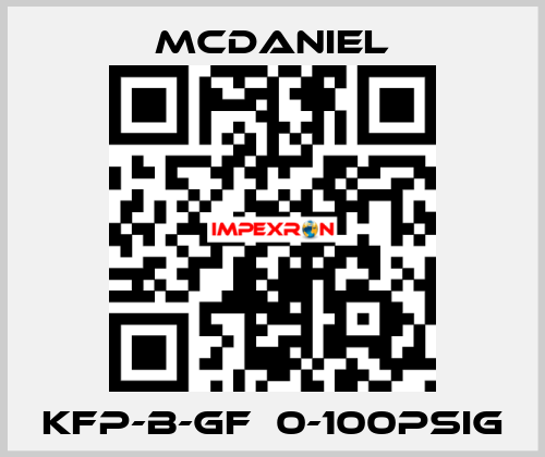 KFP-B-GF  0-100PSIg McDANIEL