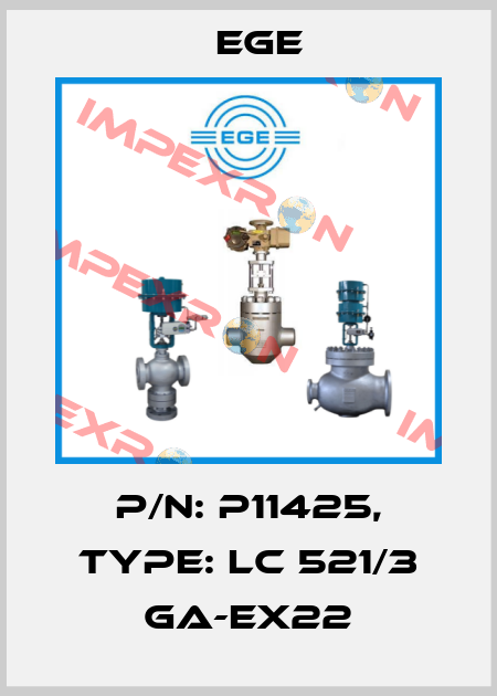 p/n: P11425, Type: LC 521/3 GA-Ex22 Ege