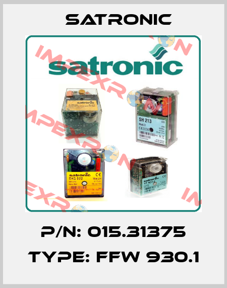 P/N: 015.31375 Type: FFW 930.1 Satronic