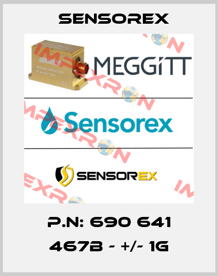 P.N: 690 641 467B - +/- 1g Sensorex