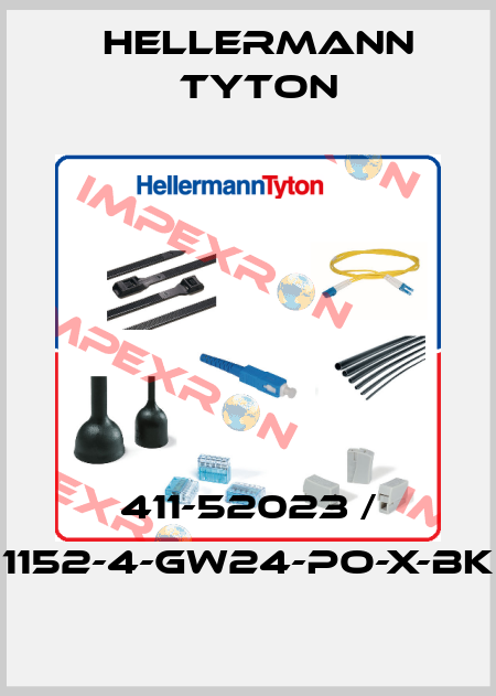 411-52023 / 1152-4-GW24-PO-X-BK Hellermann Tyton