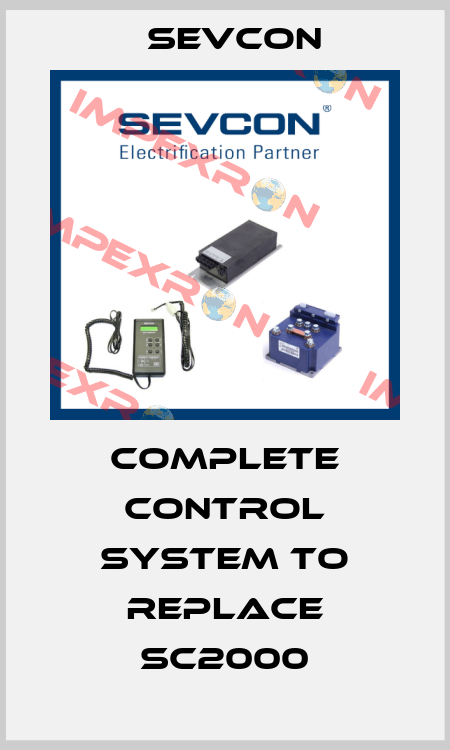 Complete control system to replace SC2000 Sevcon