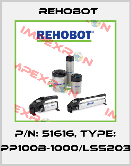 p/n: 51616, Type: PP100B-1000/LSS203 Rehobot