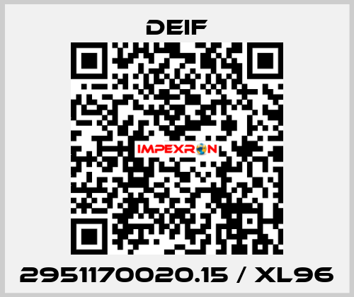 2951170020.15 / XL96 Deif