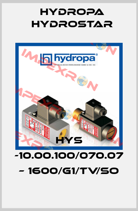HYS -10.00.100/070.07 – 1600/G1/TV/SO Hydropa Hydrostar