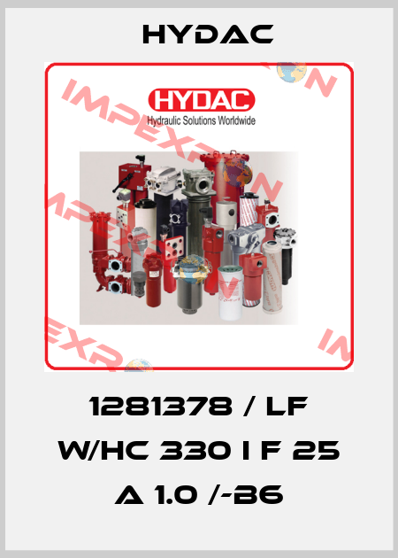 1281378 / LF W/HC 330 I F 25 A 1.0 /-B6 Hydac