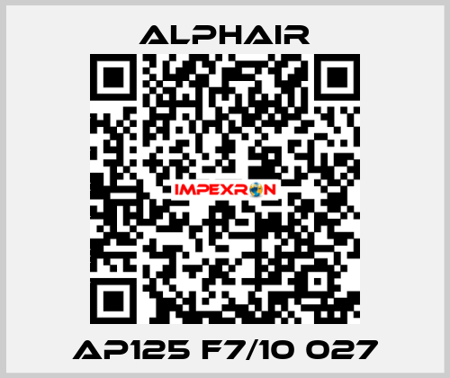 AP125 F7/10 027 Alphair
