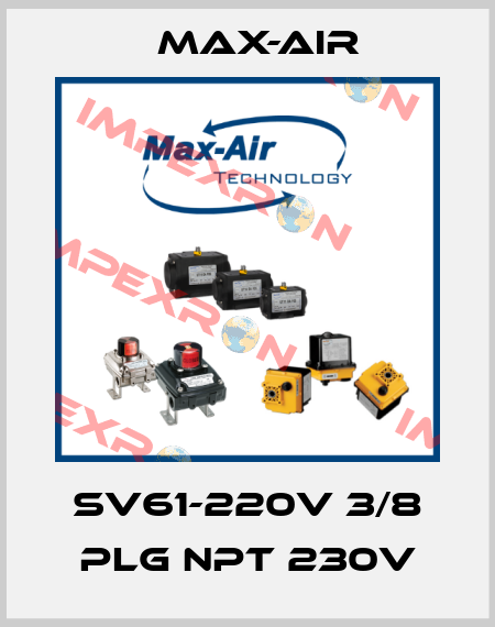 SV61-220V 3/8 PLG NPT 230V Max-Air
