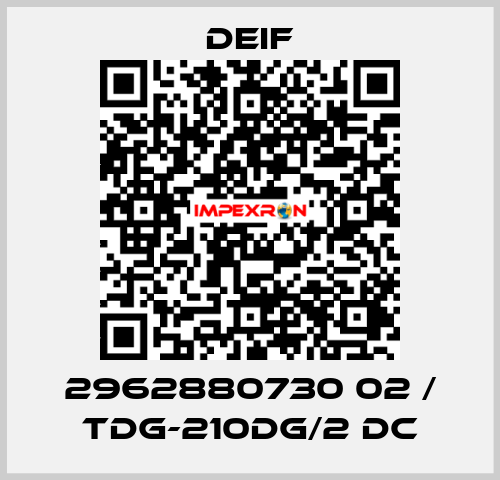 2962880730 02 / TDG-210DG/2 DC Deif