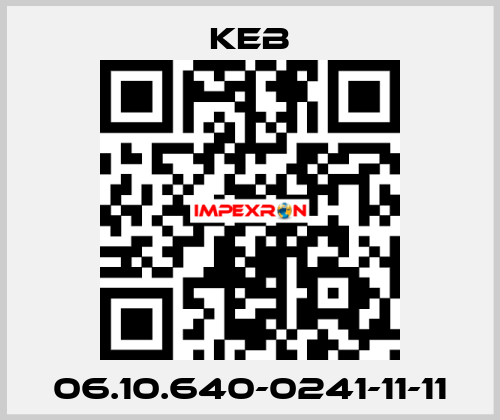 06.10.640-0241-11-11 KEB