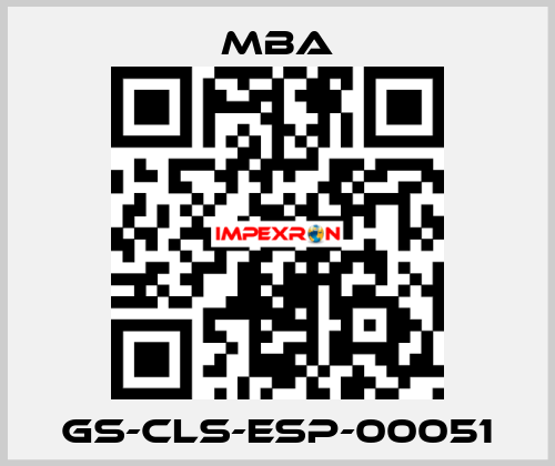 GS-CLS-ESP-00051 MBA