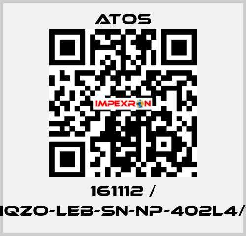 161112 / LIQZO-LEB-SN-NP-402L4/Z Atos