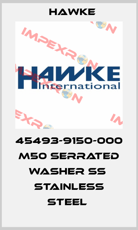 45493-9150-000  M50 serrated washer SS  Stainless Steel  Hawke