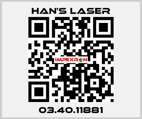 03.40.11881 Han's Laser