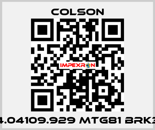 4.04109.929 MTG81 BRK3 Colson