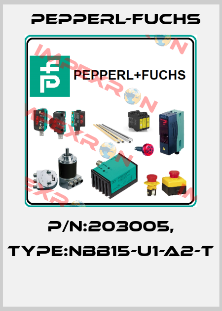 P/N:203005, Type:NBB15-U1-A2-T  Pepperl-Fuchs