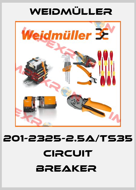 201-2325-2.5A/TS35 CIRCUIT BREAKER  Weidmüller
