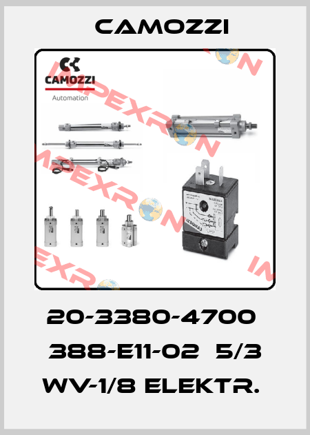 20-3380-4700  388-E11-02  5/3 WV-1/8 ELEKTR.  Camozzi