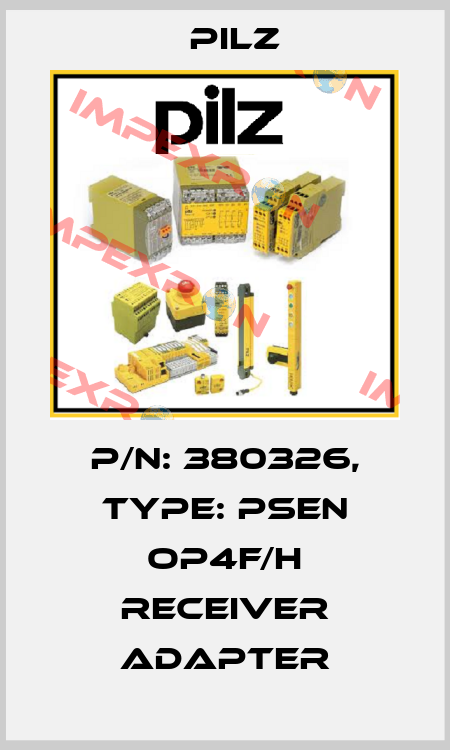 p/n: 380326, Type: PSEN op4F/H Receiver adapter Pilz