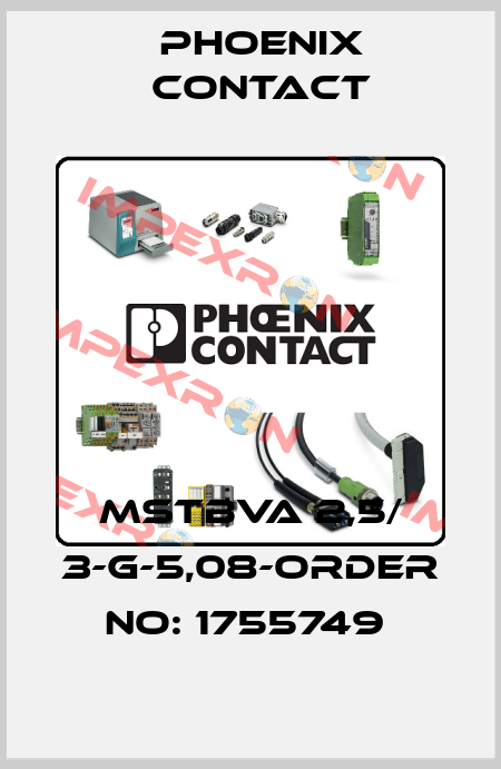 MSTBVA 2,5/ 3-G-5,08-ORDER NO: 1755749  Phoenix Contact