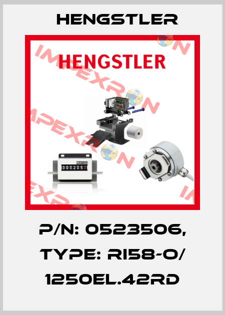 p/n: 0523506, Type: RI58-O/ 1250EL.42RD Hengstler