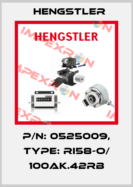 p/n: 0525009, Type: RI58-O/ 100AK.42RB Hengstler