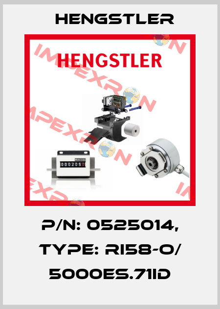 p/n: 0525014, Type: RI58-O/ 5000ES.71ID Hengstler