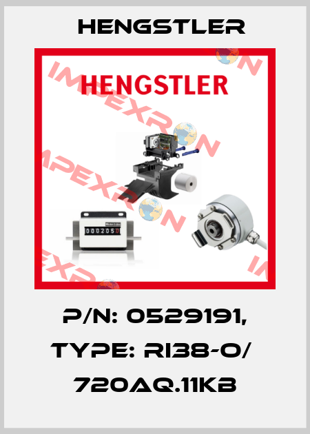 p/n: 0529191, Type: RI38-O/  720AQ.11KB Hengstler