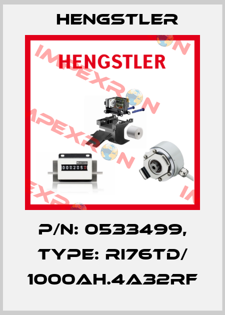 p/n: 0533499, Type: RI76TD/ 1000AH.4A32RF Hengstler