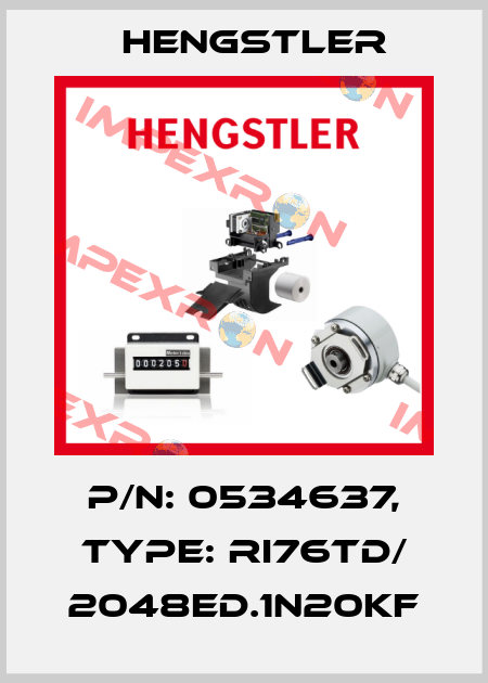 p/n: 0534637, Type: RI76TD/ 2048ED.1N20KF Hengstler