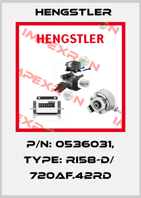 p/n: 0536031, Type: RI58-D/  720AF.42RD Hengstler