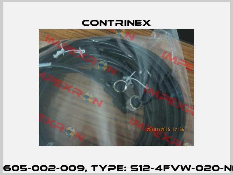 p/n: 605-002-009, Type: S12-4FVW-020-NNNQ Contrinex