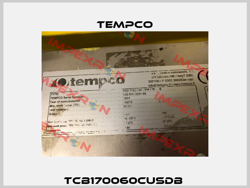 TCB170060CUSDB  Tempco