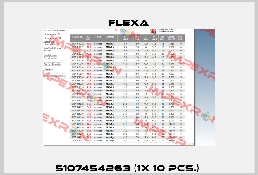 5107454263 (1x 10 pcs.)  Flexa