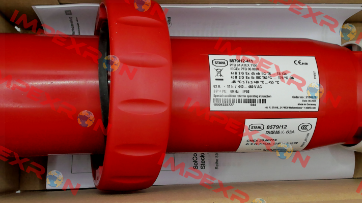 PN: 270918 / Type: 8579/12-411 Stahl