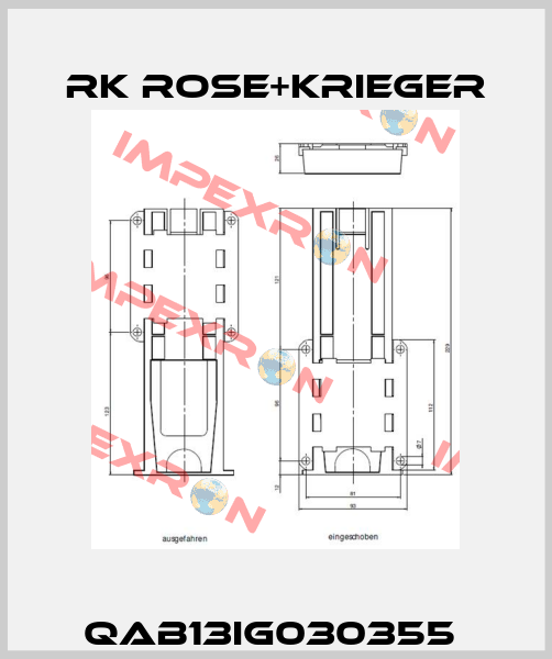 QAB13IG030355  RK Rose+Krieger