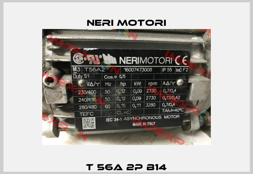 T 56A 2P B14 Neri Motori