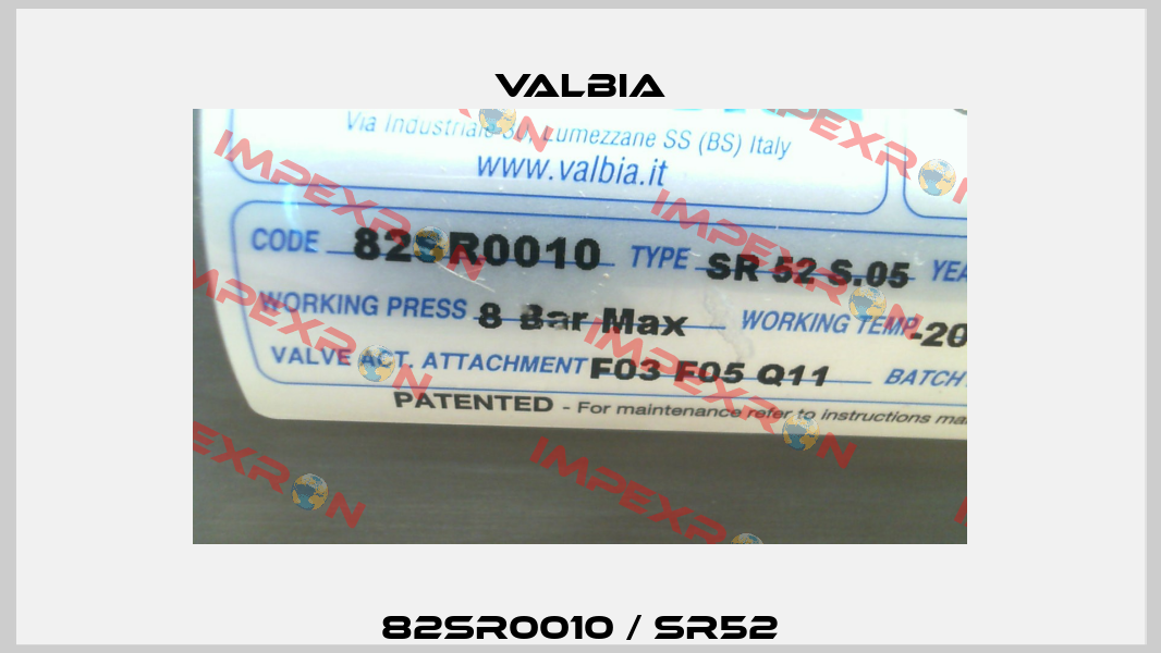82SR0010 / SR52 Valbia