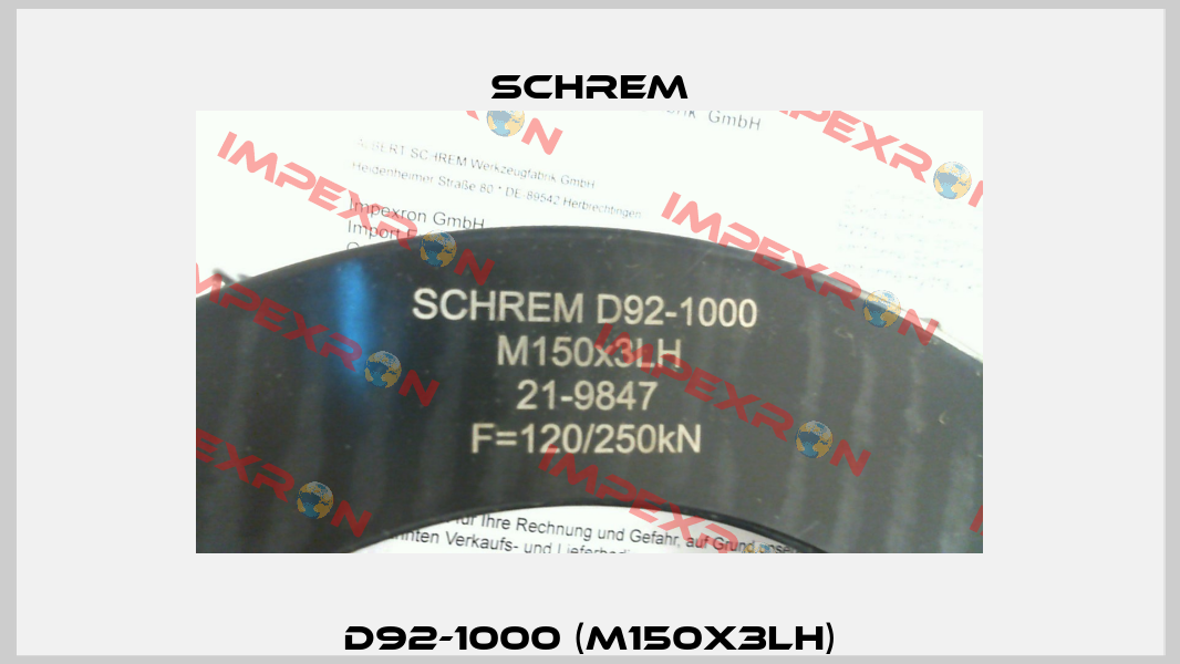 D92-1000 (M150x3LH) Schrem