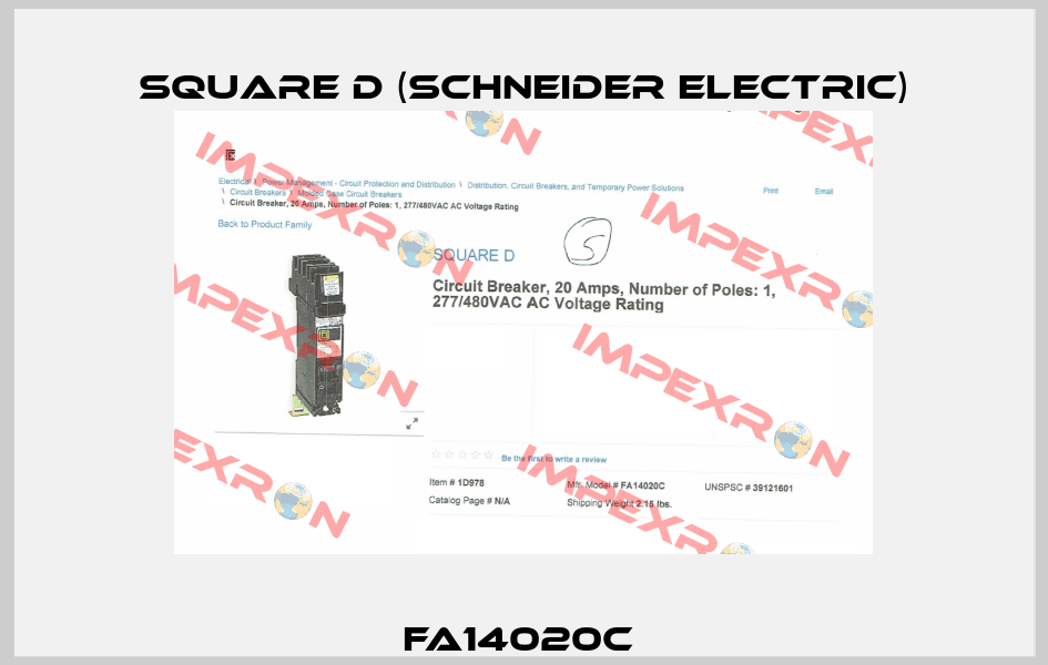 FA14020C  Square D (Schneider Electric)