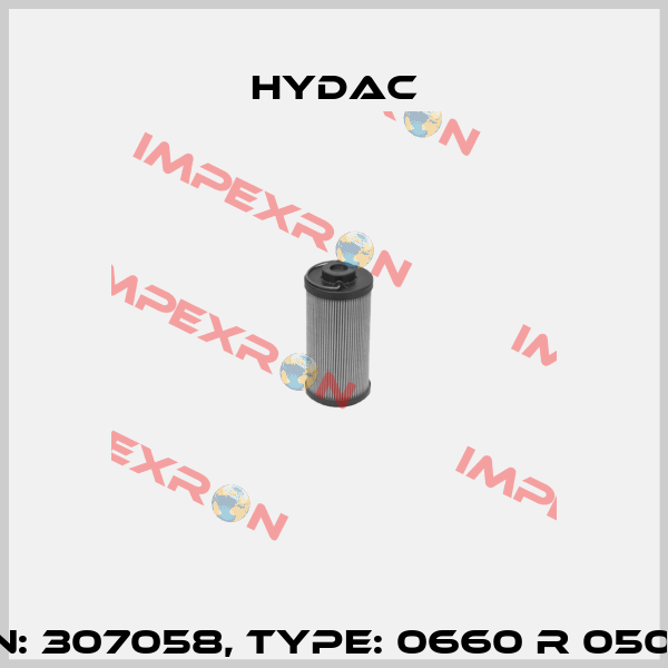 P/N: 307058, Type: 0660 R 050 W Hydac