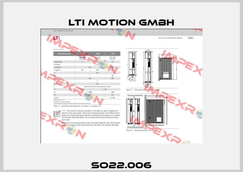 SO22.006 LTI Motion GmbH