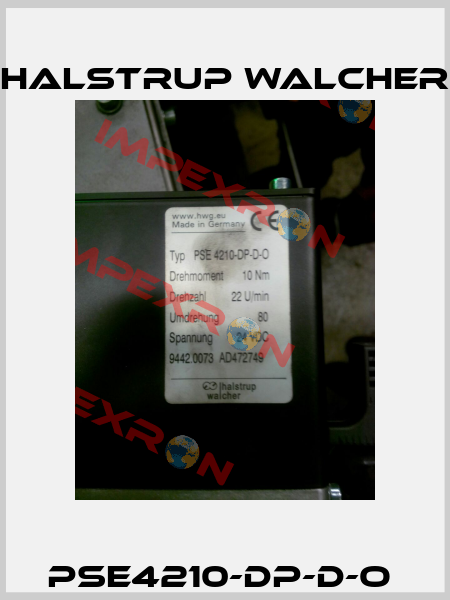 PSE4210-DP-D-O  Halstrup Walcher