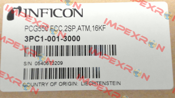 Nr. 3PC1-001-3000 Type PCG550 FCC,2SP,ATM,16KF Inficon