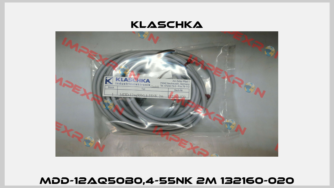 MDD-12aq50b0,4-55NK 2m 132160-020 Klaschka